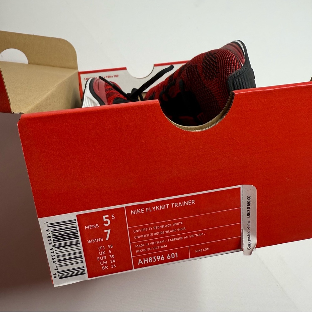 Nike Flyknit Trainer University Red - Picture 2 of 8